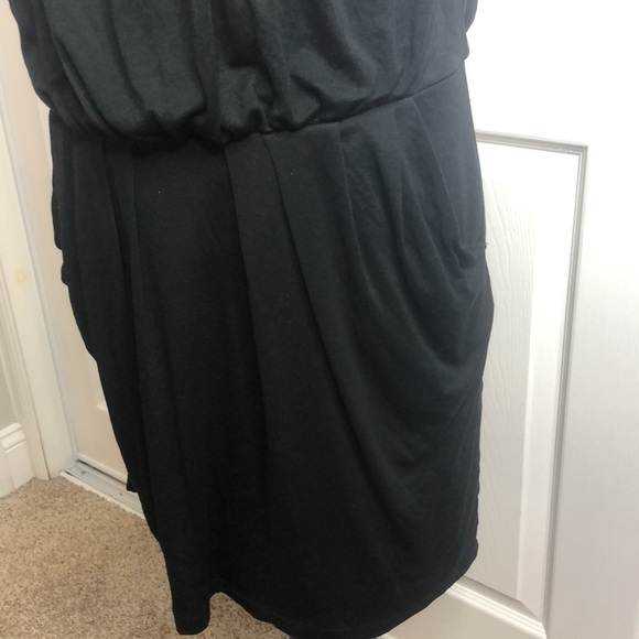 BCBG Maxazria Black Slouch Dress S Pockets - Picture 4 of 8